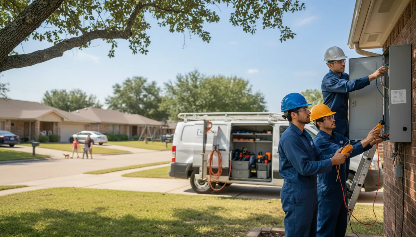Certified electrician providing emergency electrical services in Laverne, OK